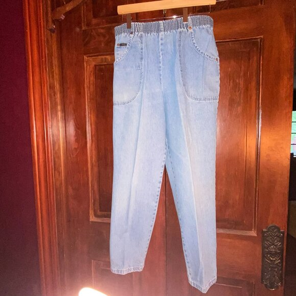 Chic Jeans Elastic Waist Denim Pants, 8 Petite - Picture 1 of 10